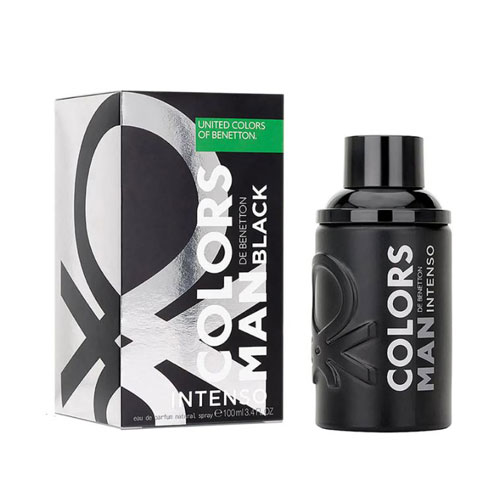 UP-BEN-61 Beneton Colors Black Intense para Hombre 100 ml Eau de Parfum Spray - Imagen 1