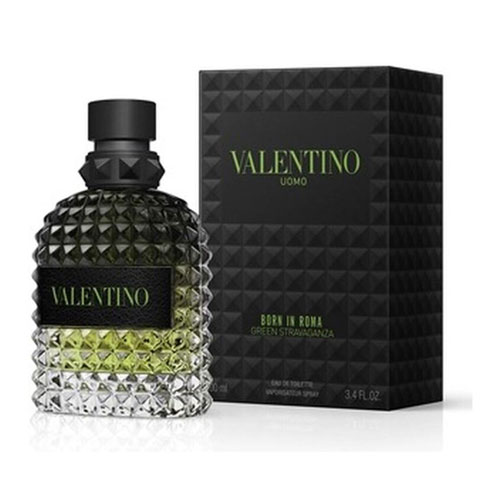 UP-VAL-28 Valentino Born In Roma Green Stravaganza para Hombre 100 ml Eau de Toilette Spray - Imagen 1