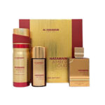 Set Al Haramain Amber Oud Ruby Unisex Edition Gift ( 3 Pc ) / /Fragrance Mist para Unisex 75 ml Eau de Parfum Spray