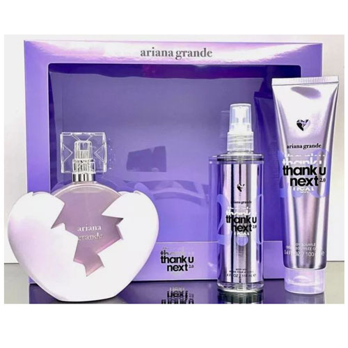 UPG-ARIG-32 Set Ariana Grande Thank U Next 2.0 ( 3 Pc ) / Body Souffle / Body Mist para Mujer 100 ml Eau de Parfum Spray - Imagen 1