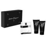 Set Salvatore Ferragamo-F-Black( 3Pc ) / Sg / A/S Balm para Hombre 100 ml Eau de Toilette Spray