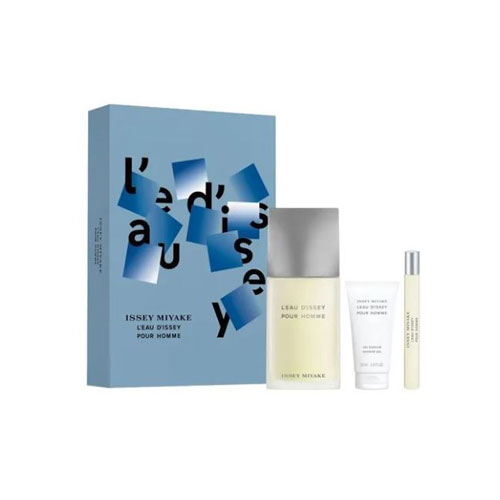 UPG-ISSM-72 Set Issey Miyake Leau Dissey Por Homme ( 3 Pc ) / Sg / para Unisex 125 ml Eau de Toilette Spray - Imagen 1